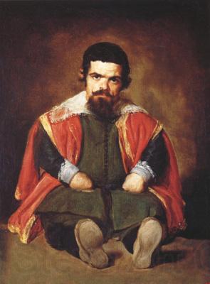 Diego Velazquez Portrait d'un nain assis a terre (don Sebastian de Morra) (df02) Spain oil painting art